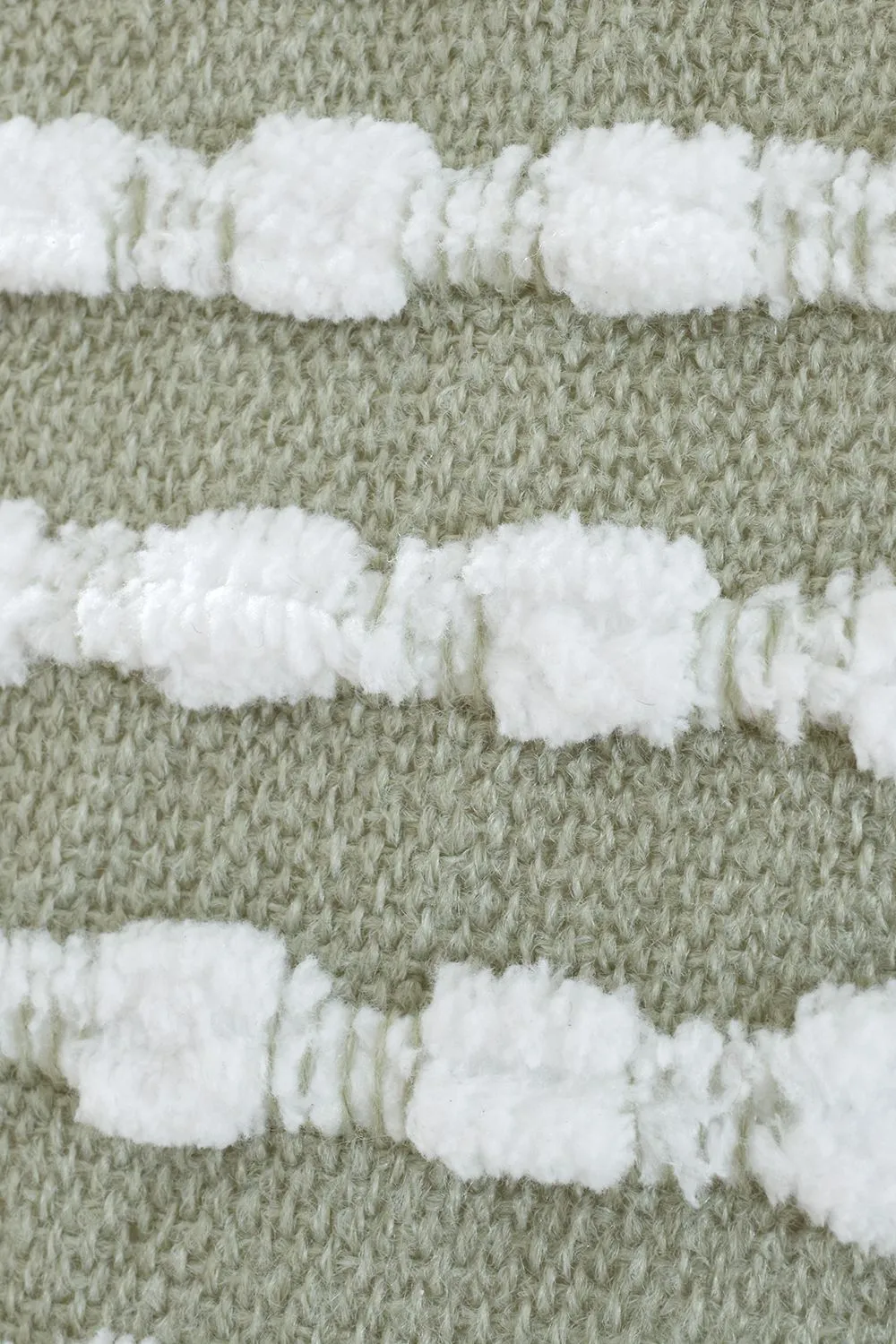 Catherine Lansfield 'Stab Stitch' Cushion in Green 2