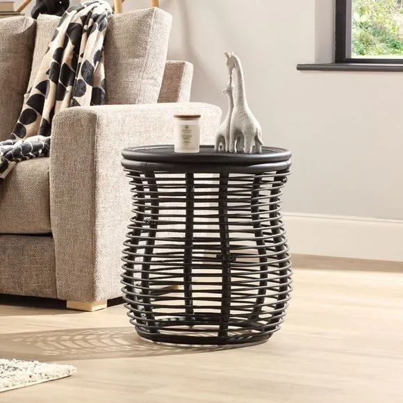 Desser Royal Round Rattan Side Table