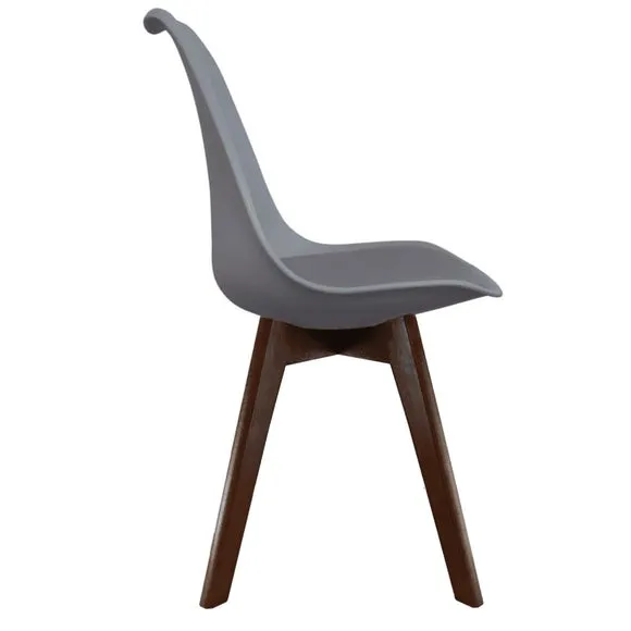 Fusion Living Soho Plastic Dining Chair with Squared Legs 4