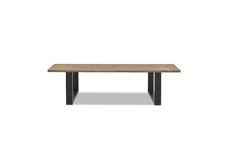Terra Compact Dining Bench with U Shaped Legs - 140-cm - Storm Wood