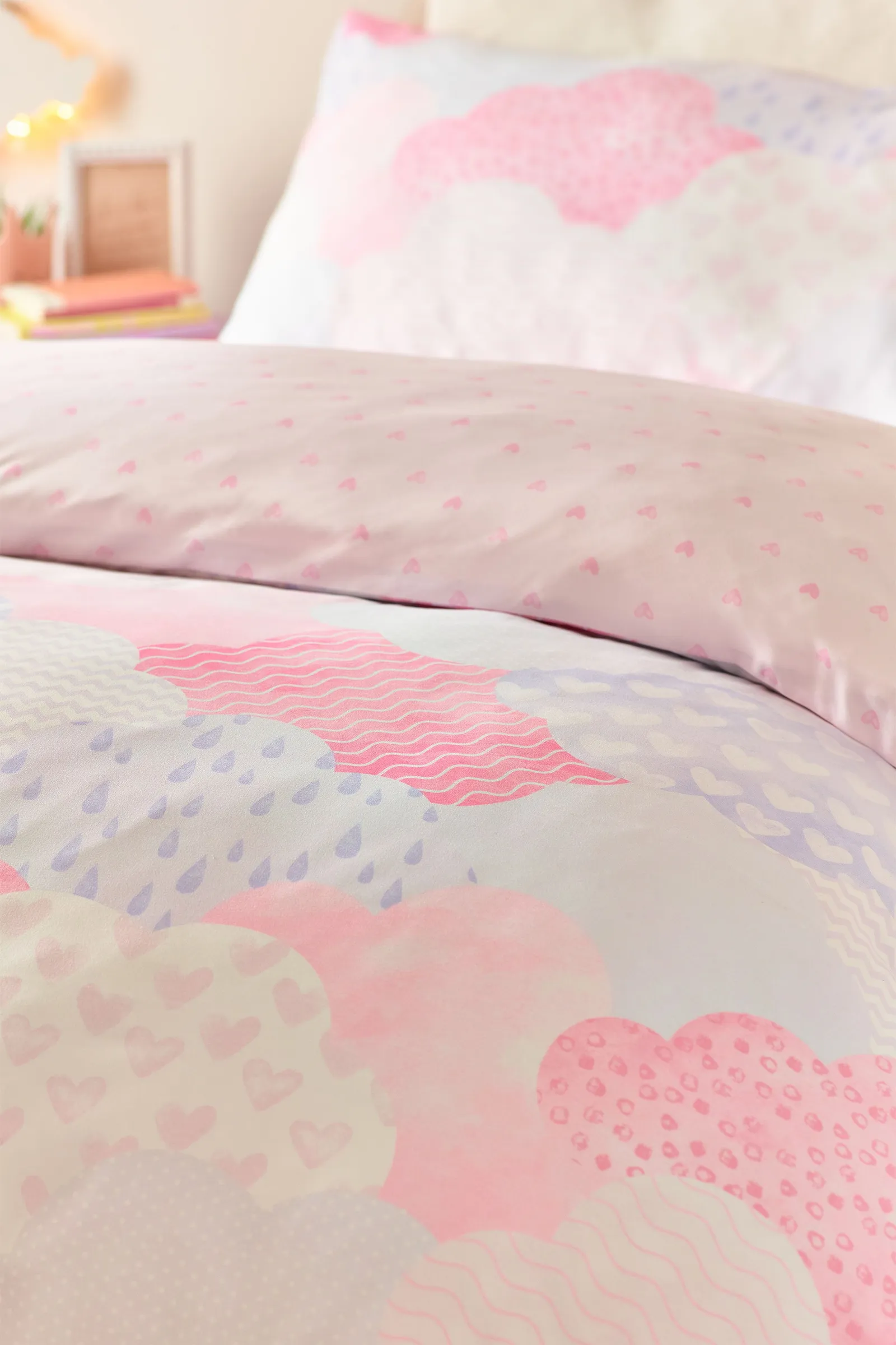 Catherine Lansfield 'Soft as a Cloud' Duvet Cover Set in Pink 4