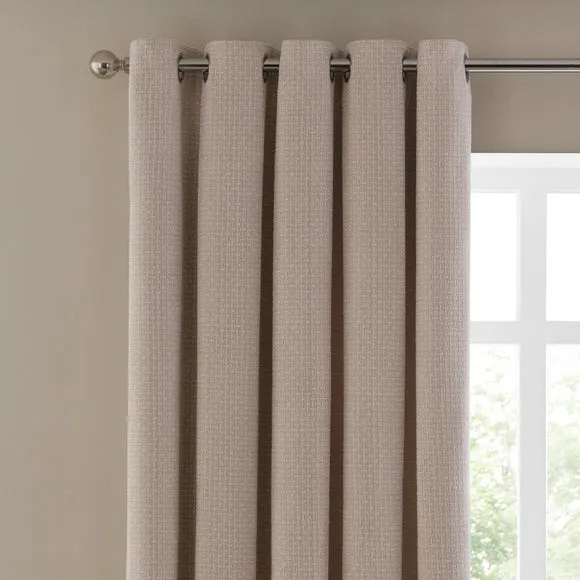 Alayna Chenille Eyelet Curtains (Blackout Available) 1