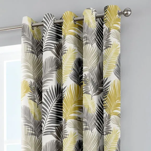 Fusion Tropical Eyelet Curtains 1