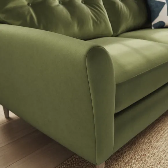 Sven Opulent Velvet 3 Seater Sofa 4