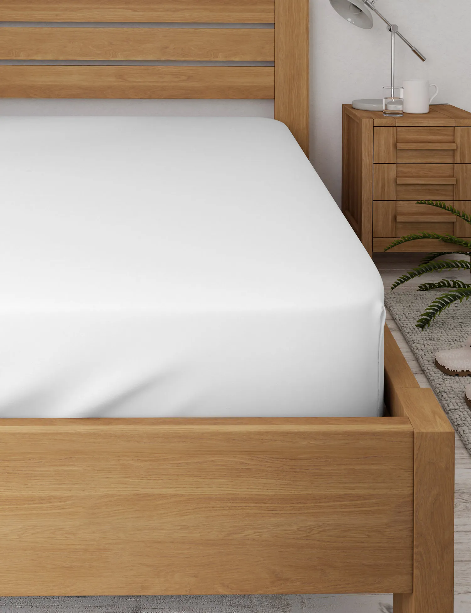 M&S Cotton Sateen Deep Fitted Sheet