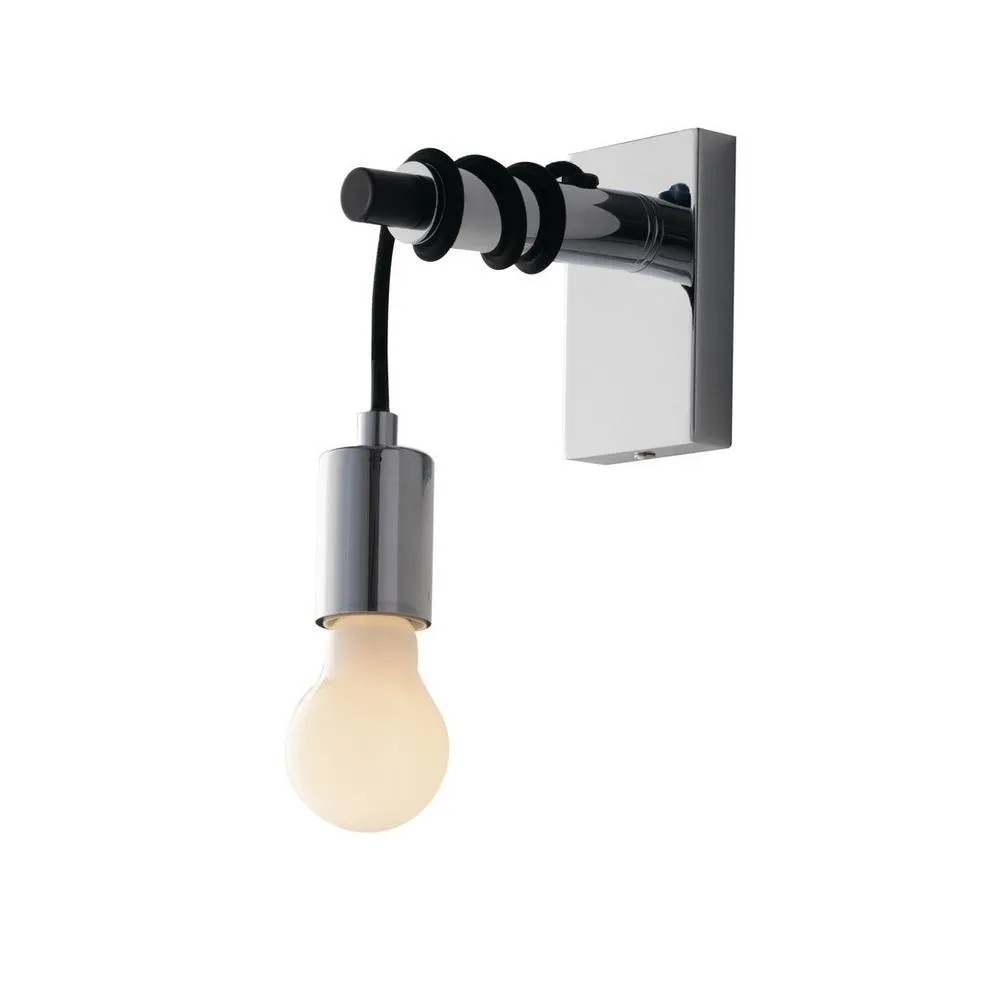 Netlighting Admiral Cable Wall Lamp Chrome Black E27