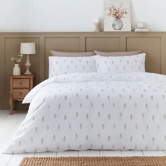 Harper Stem Floral 144 Thread Count 100% Cotton Duvet Cover & Pillowcase Set 1
