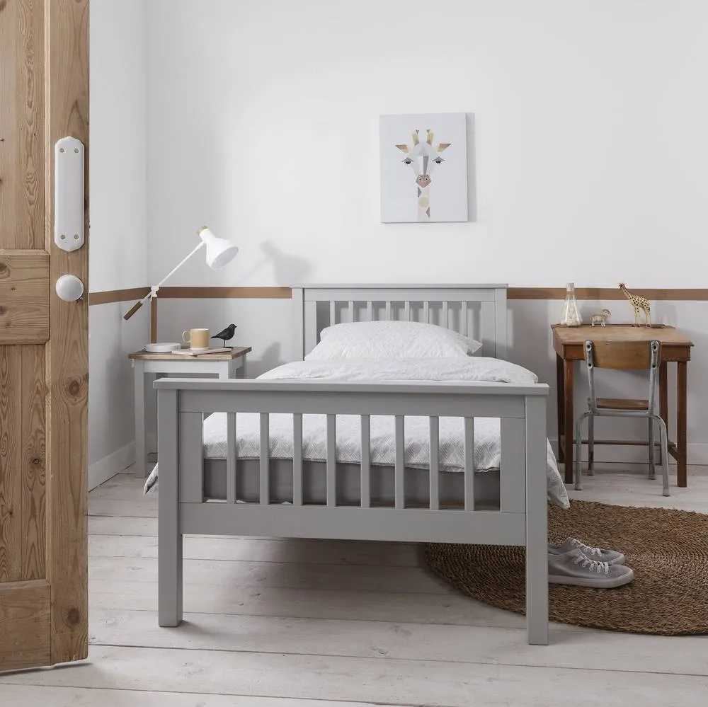 Nöa and Nani Hampshire Single Bed Frame in Silk Grey 4