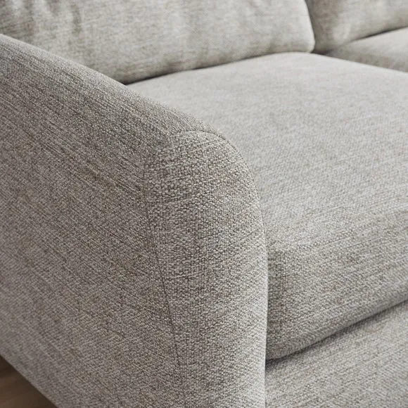 Sven Tonal Weave Large Corner Chaise Sofa 4