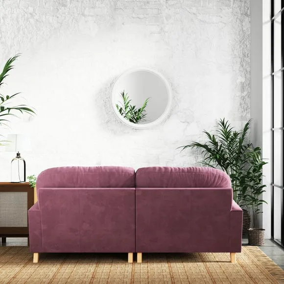 Martha Vintage Chenille Corner Chaise Sofa 4
