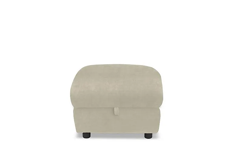 Raven Fabric Storage Footstool