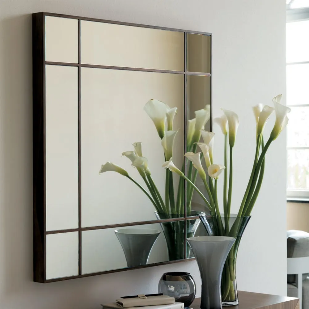 Porada Four Seasons Square Mirror Wenge Stain Small 3