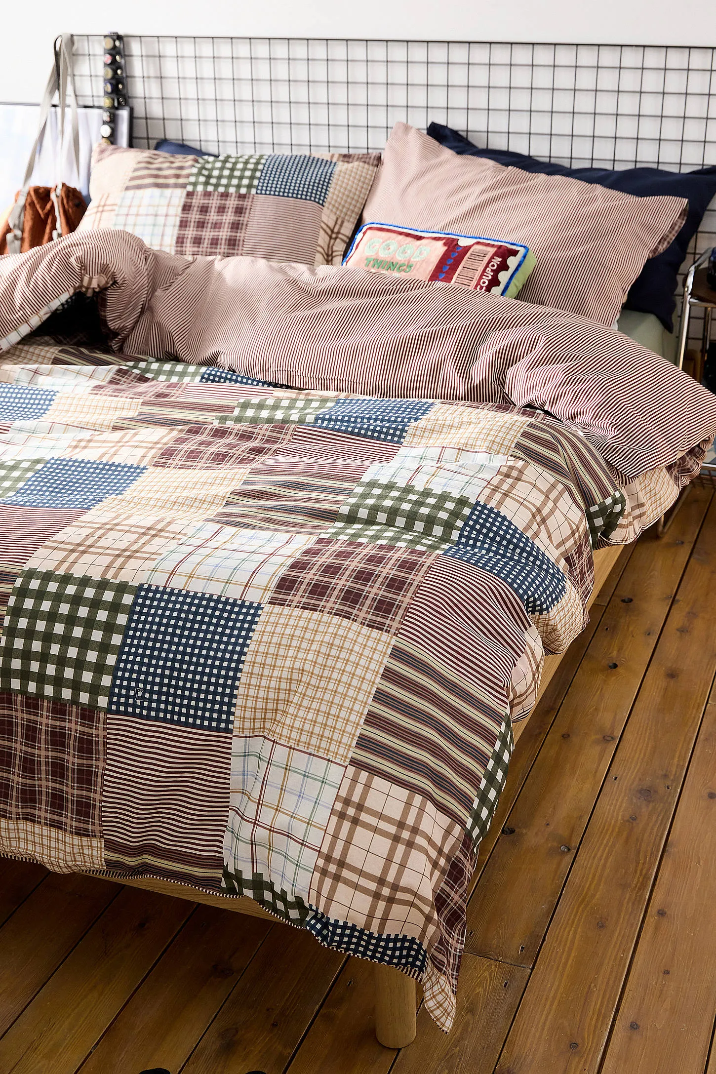 Check Patch Reversible Duvet Set 5