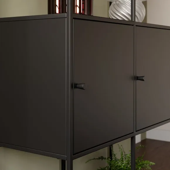 Corin Metal 2 Door Shelving Unit 4