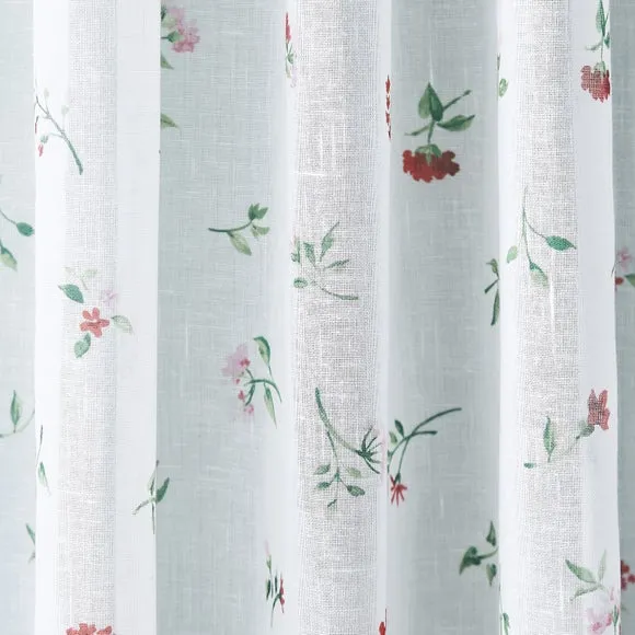 Margo Floral Slot Top Voile Panel 3