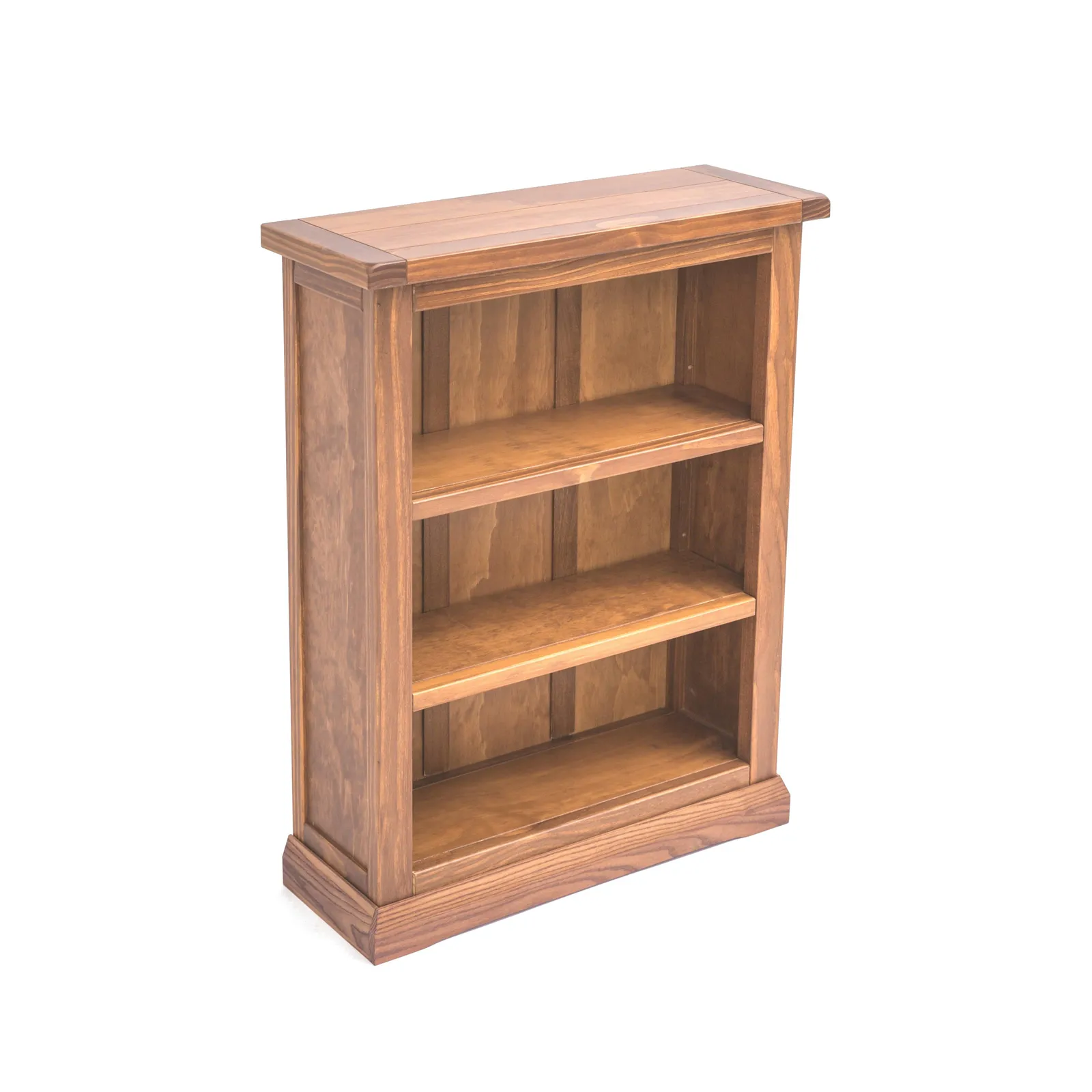 Cabinet Bits Bookcase with Plinth 90x70x25cm in Brown 3