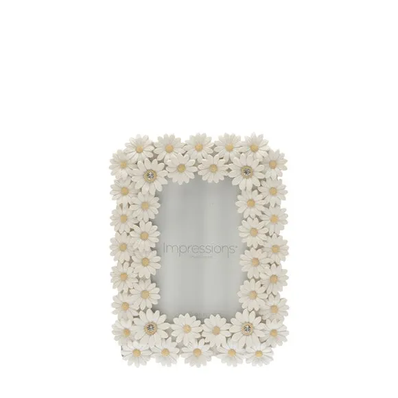 Impressions White Daisy Photo Frame 3