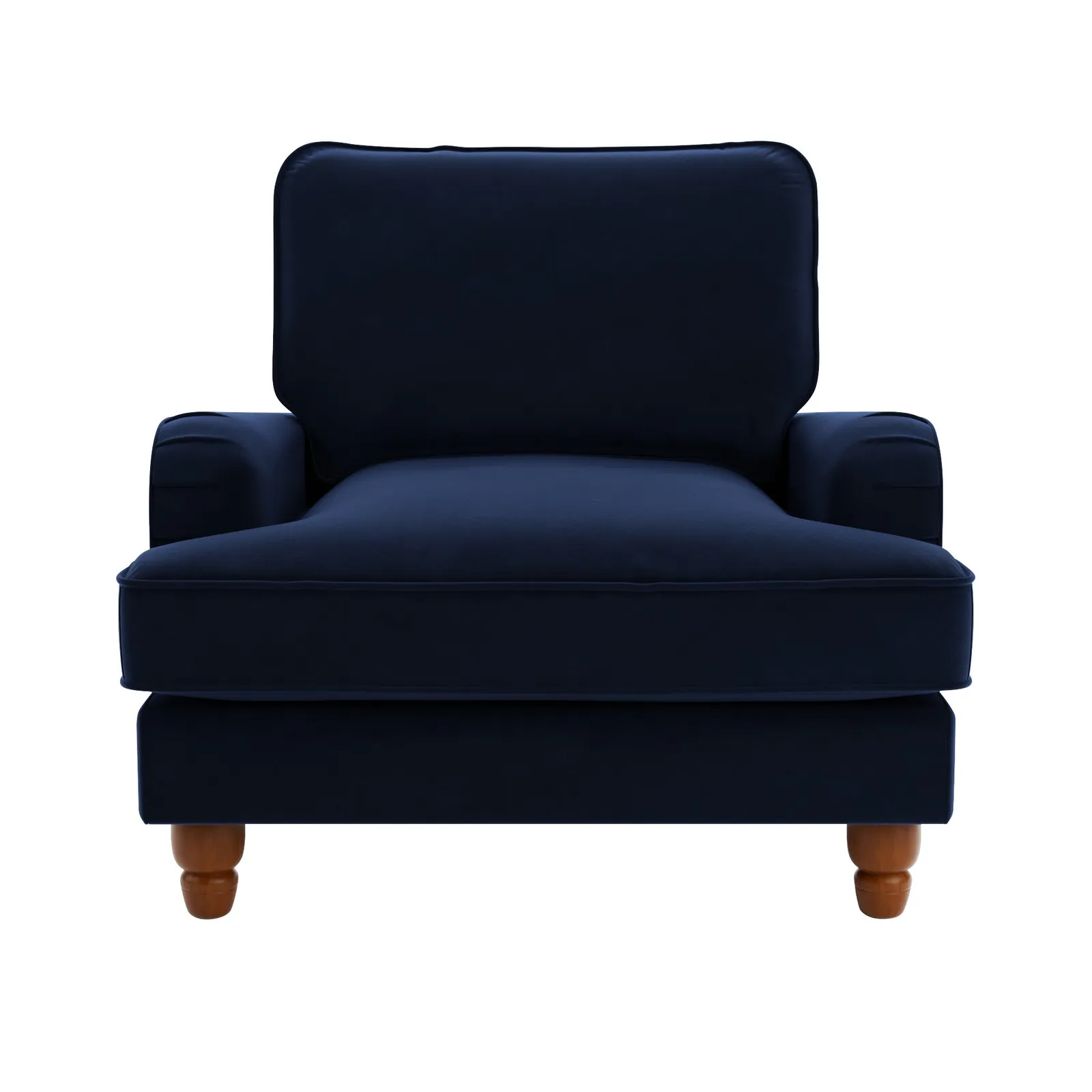 Beatrice Velvet Armchair Navy Blue