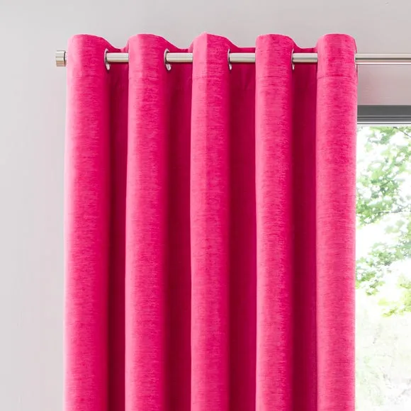 Genoa Chenille Blackout Eyelet Curtains 1