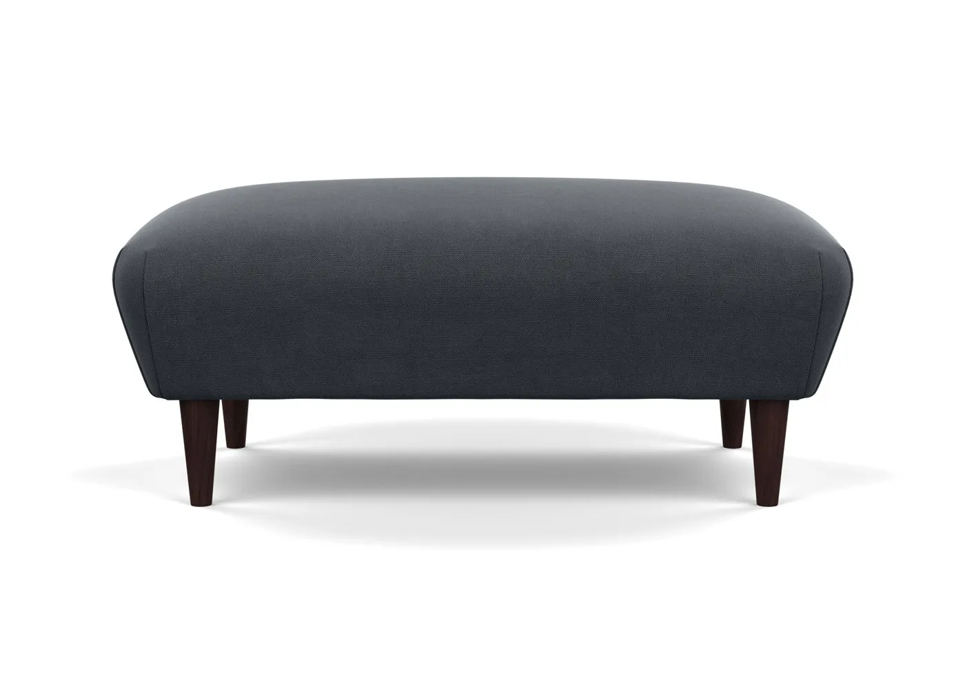 Heal's Somerset Footstool Cotton Grain Dark Stain