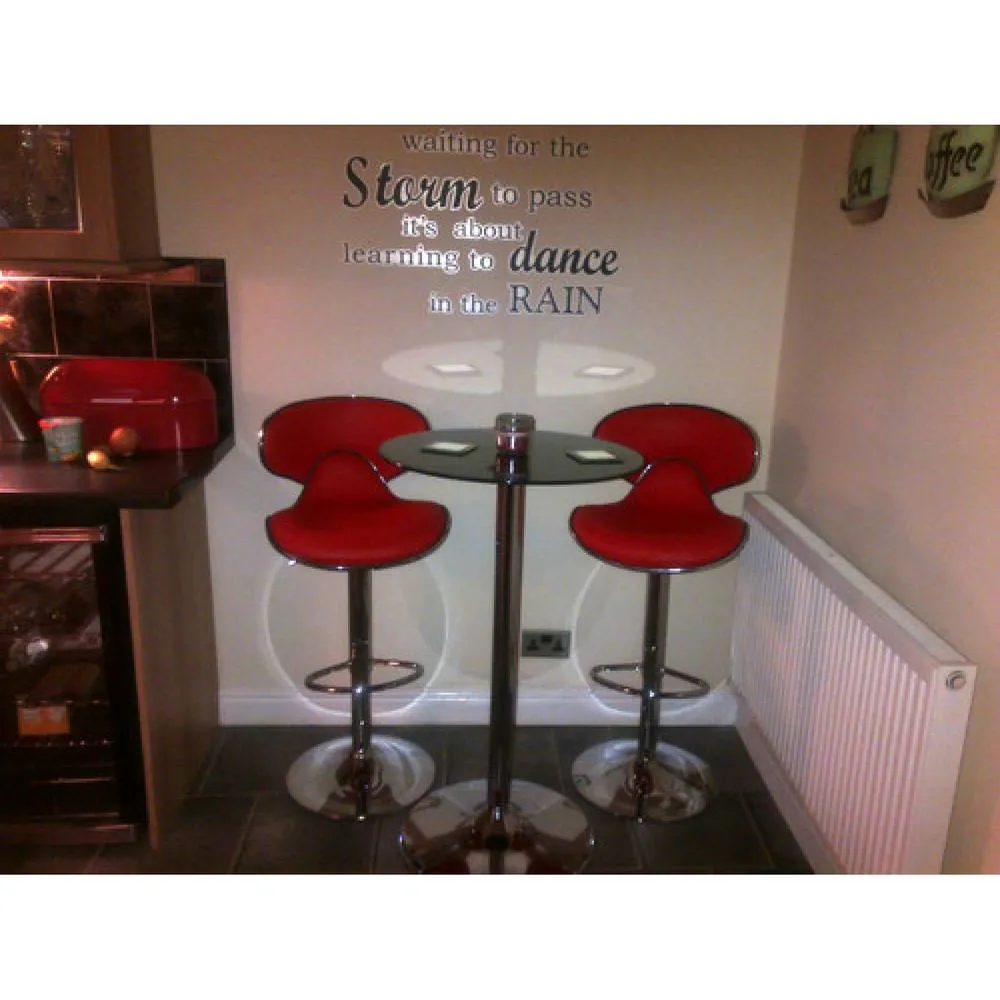 netfurniture Horizon Poseur Table Round Black Glass 6
