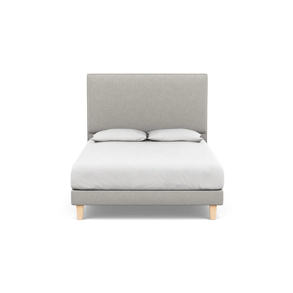 Heal's Shallow Divan King Chunky Boucle Ecru Light Solid Wood 1