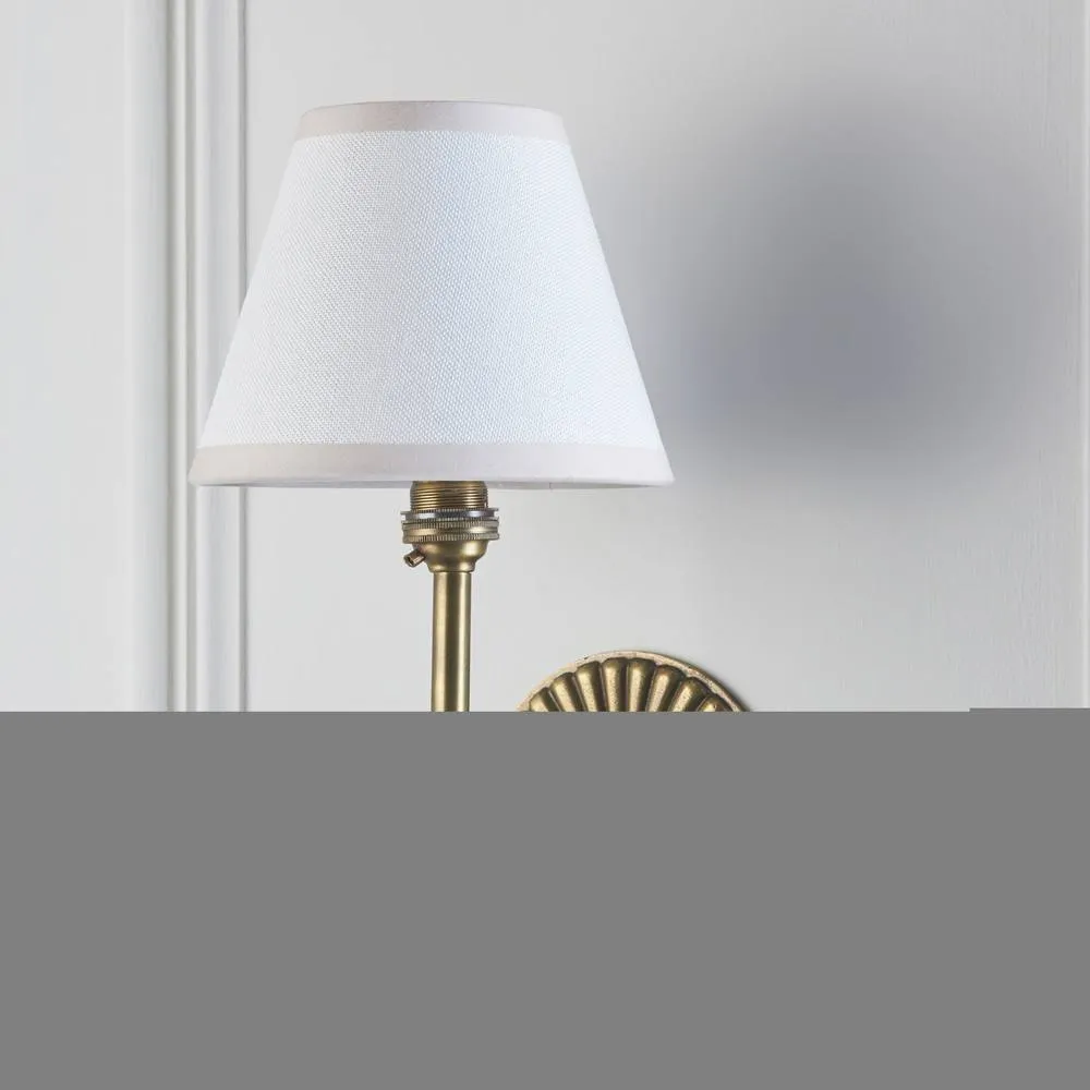 Netlighting Dahlia Swan & Ivy 16cm Wall Lamp Antique Brass Vintage White in Gold 5