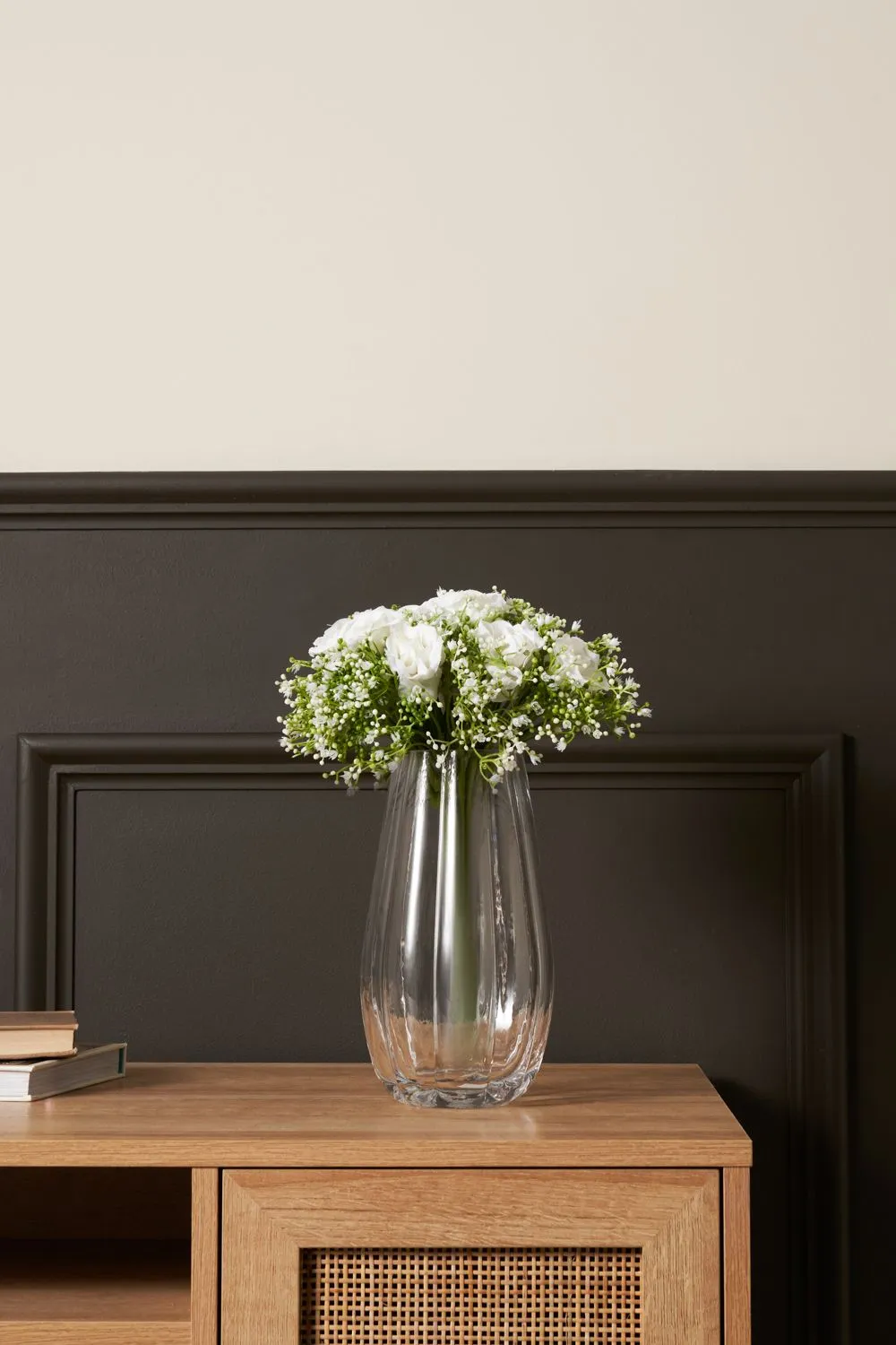 BHS Tulip Glass Vase in Clear