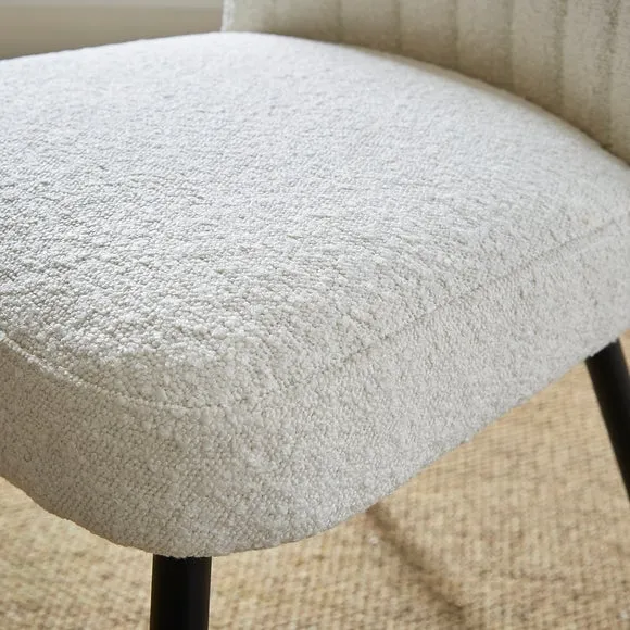 Taylor Dining Chair, Ivory Boucle 4
