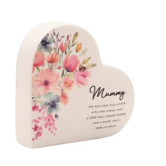 The Cottage Garden Floral Ceramic Heart Ornament 3