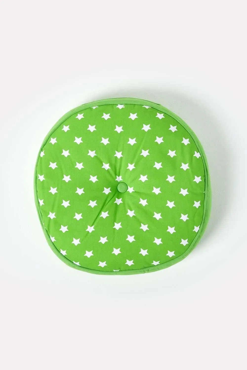 Homescapes Green Stars Round Floor Cushion 3