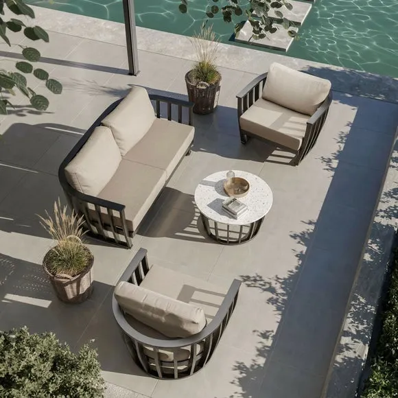 Lucca 5 Seater Garden Lounging Set With Coffee Table