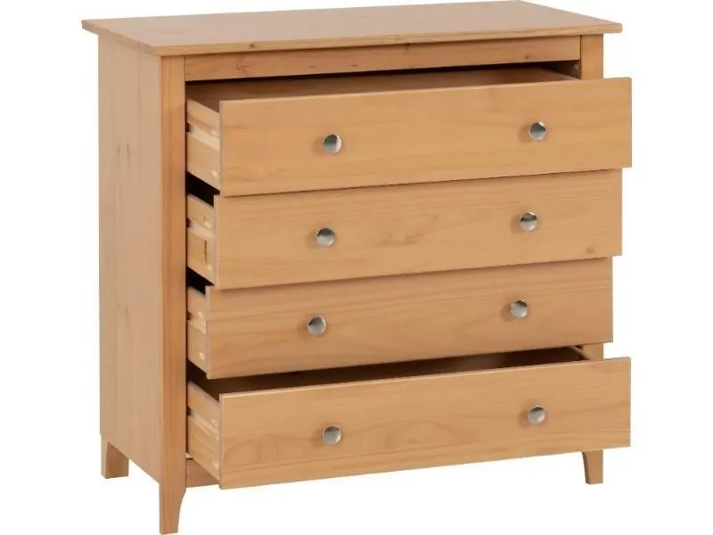Seconique Oslo 4 Drawer Chest in Natural 3
