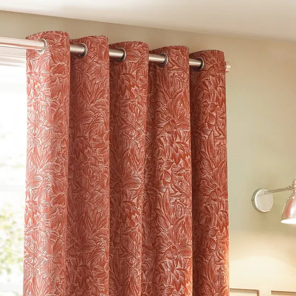 Grantley Brick Eyelet Curtains 1