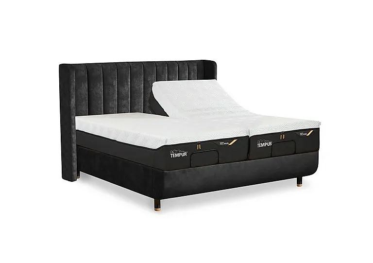 Arc Adjustable Disc Bed Frame with Lodret Headboard - King Size
