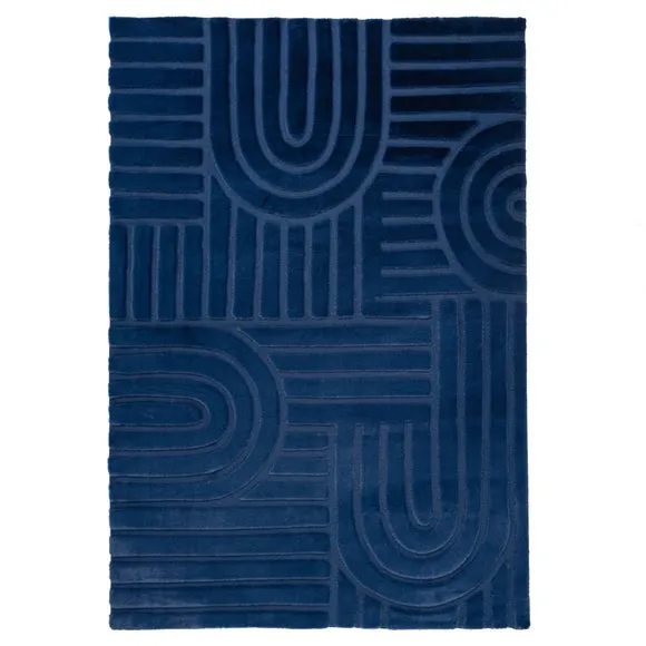 Supersoft Lush Geometric Faux Fur Arch Rug 5