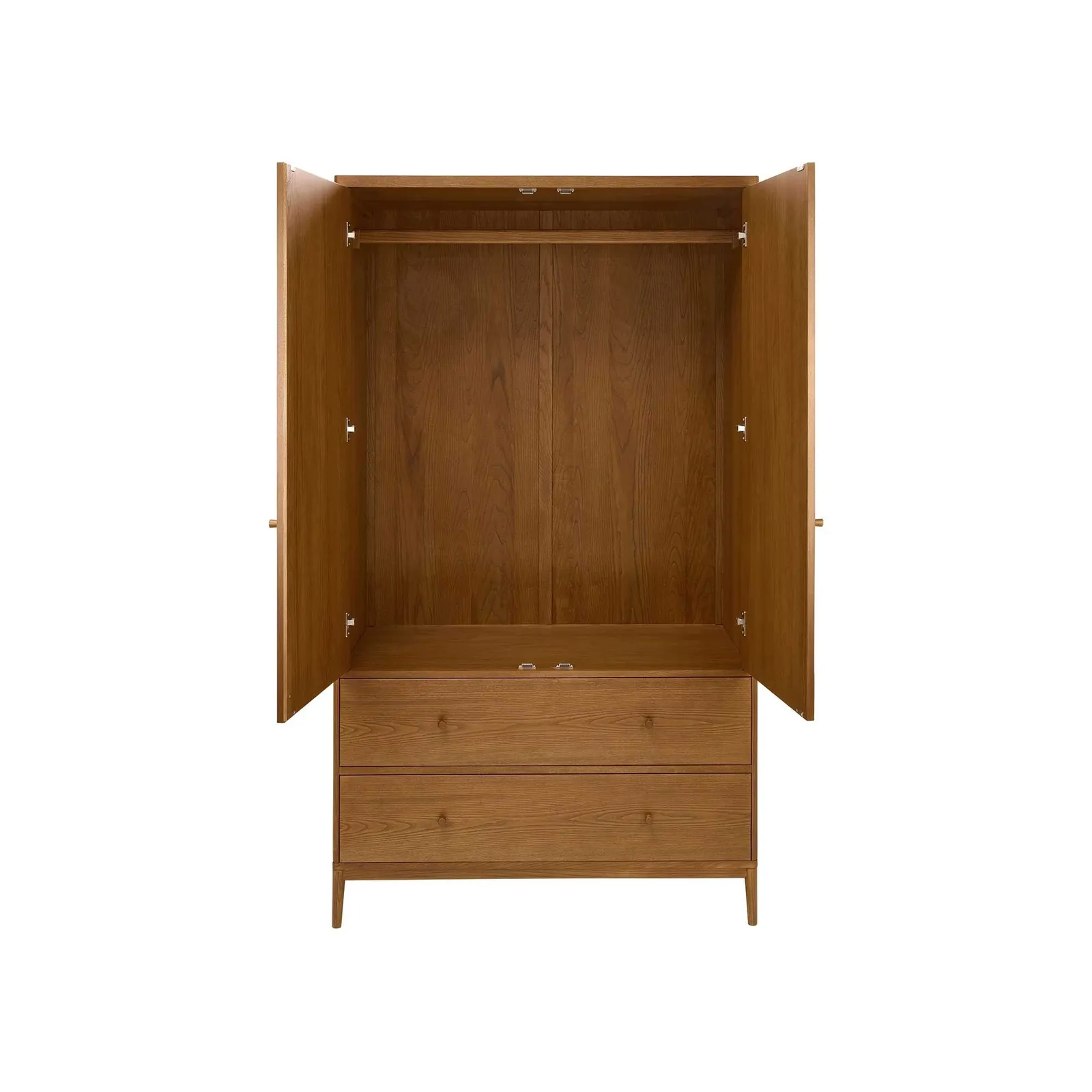 Ercol Salina 2 Door Wardrobe, Neutral Wood | Barker & Stonehouse 4