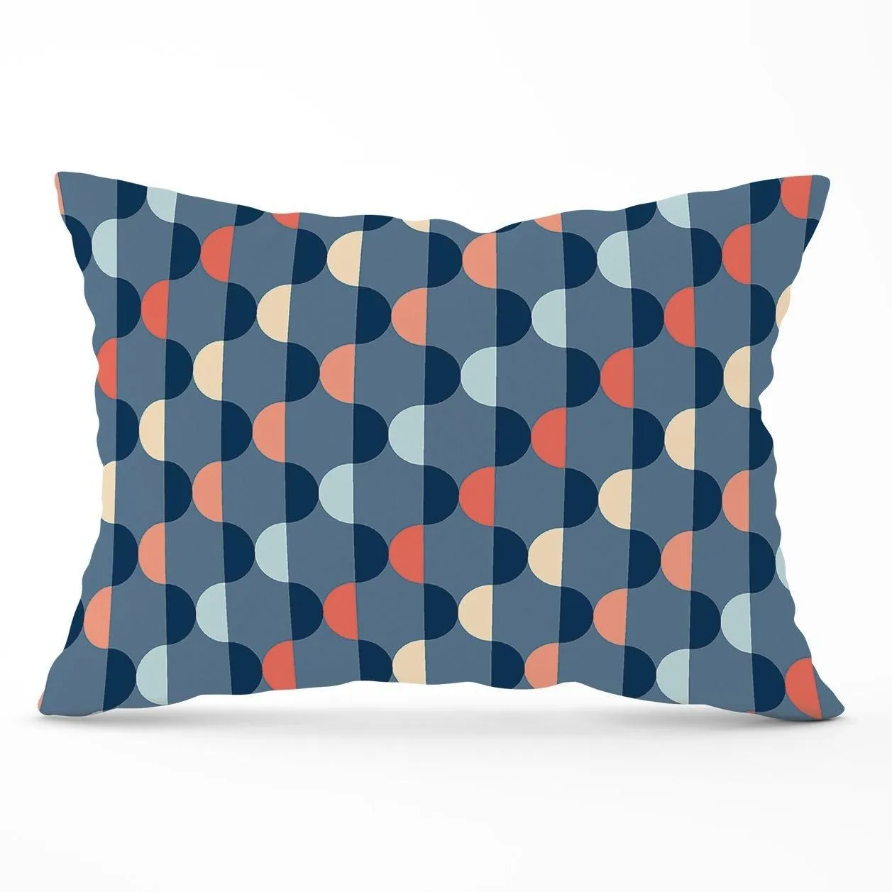 Warren Reed - Designer Geometric Pattern Cushions in Blue