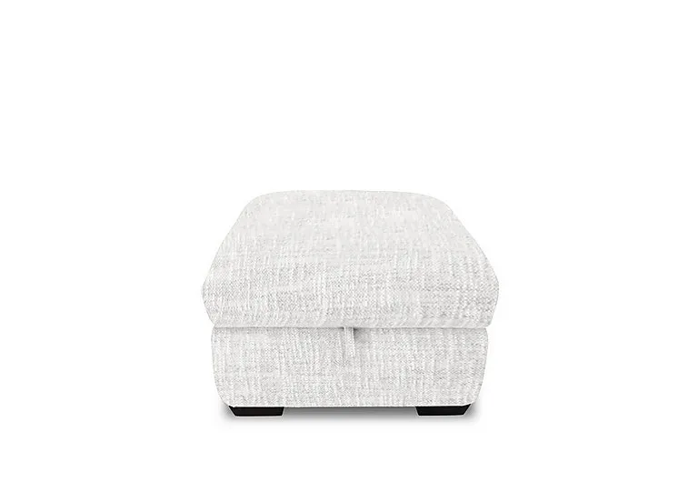 Restore Fabric Storage Footstool - Frost