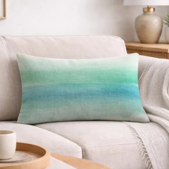 Washy Stripe Rectangle Cushion 1