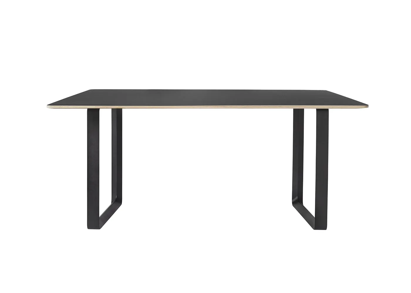 Muuto 70/70 Table 170 x 85cm in Black with Black Legs 1