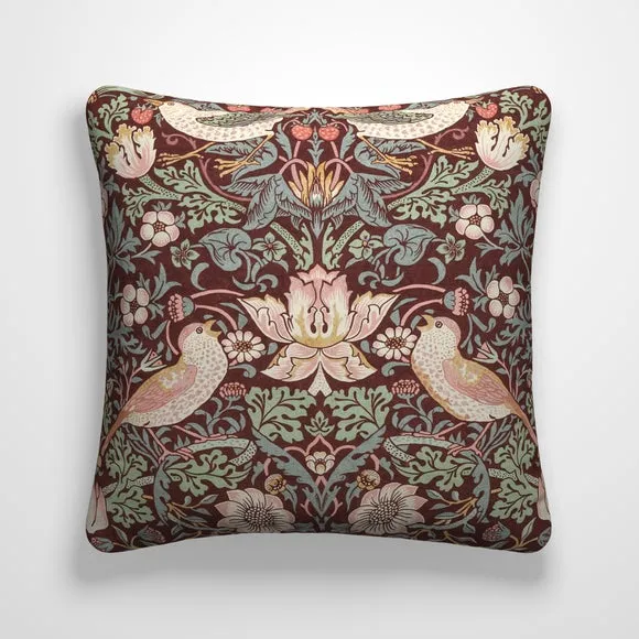 William Morris At Home Strawberry Thief 100% Cotton Made To Order Cushion Cover 2