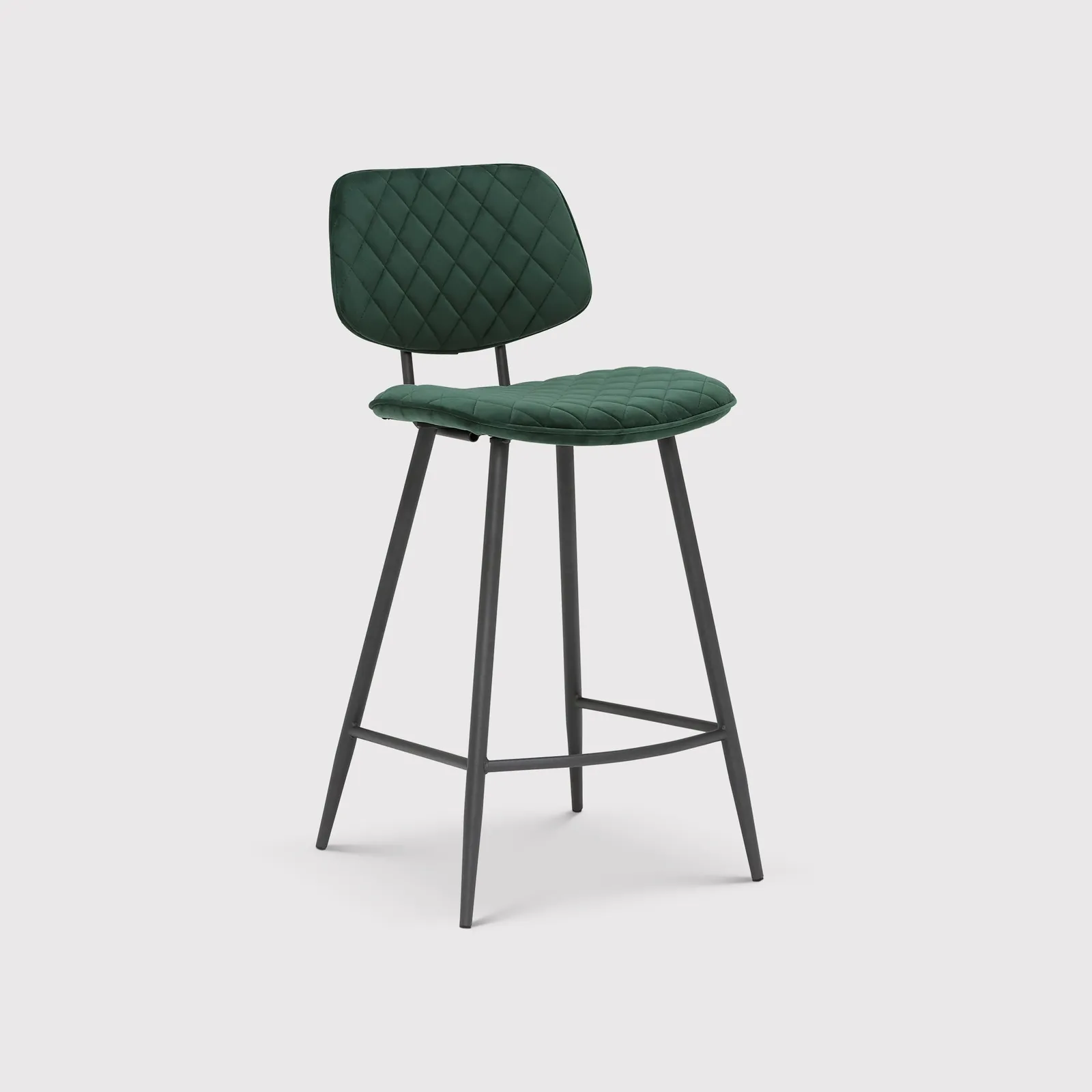 Archer Counter Stool, Green Velvet | Barker & Stonehouse