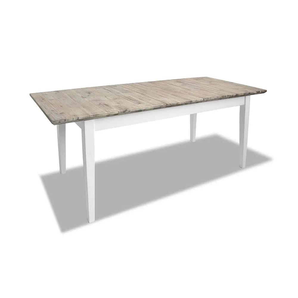 Statement Furniture Florence Rectangle Extendable Kitchen Dining Table in White 3