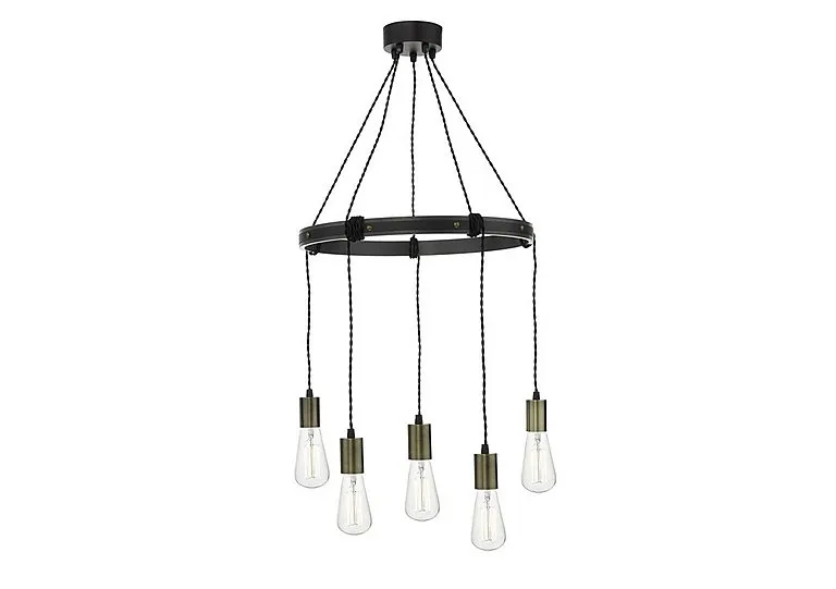 Ivan 5 Bulb Pendant Ceiling Light