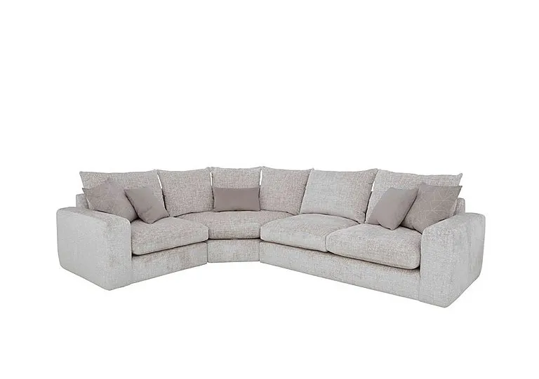 Pandora Small Left Hand Facing Corner Foam Fill Sofa - Plain Mink