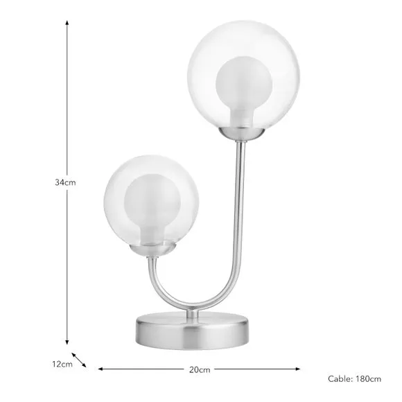 Eliza 2 Light Table Lamp 5