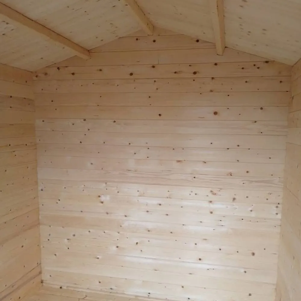 Shires Peckover 19mm Log Cabin 8 x 8 Feet in Light Tan 2