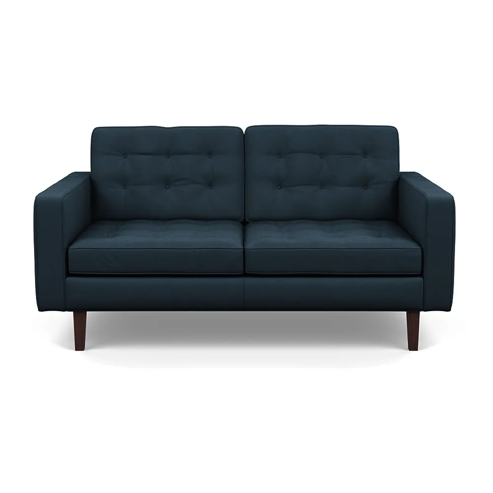 Heal's Hepburn 2 Seater Siena Cotton Deep Sea Wenge 1
