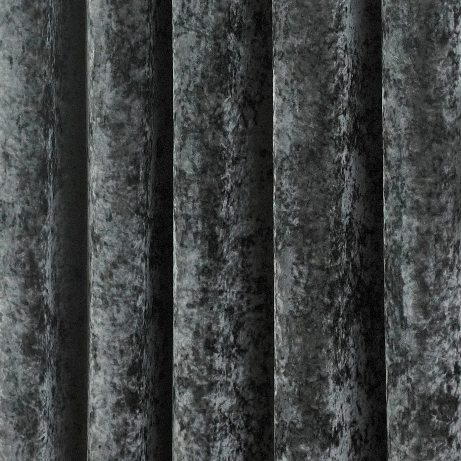 Paoletti Verona Crushed Velvet Eyelet Curtains in Metallic Silver 4